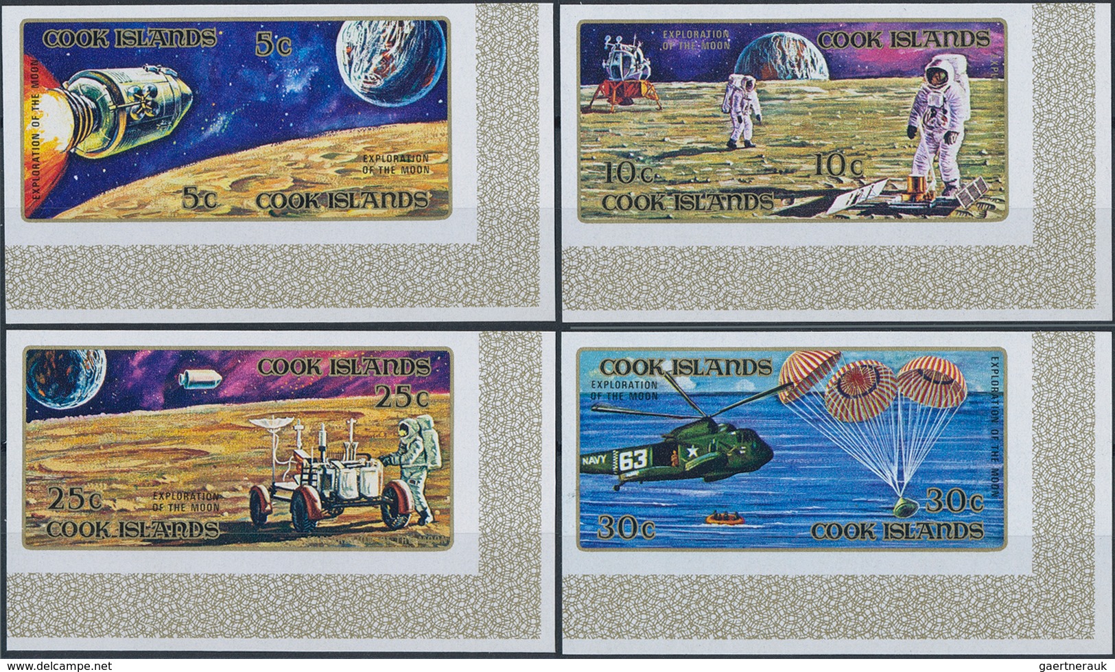 Cook-Inseln: 1967/1989. Lot of 6,029 IMPERFORATE (instead of perforated) stamps inclusive souvenir a