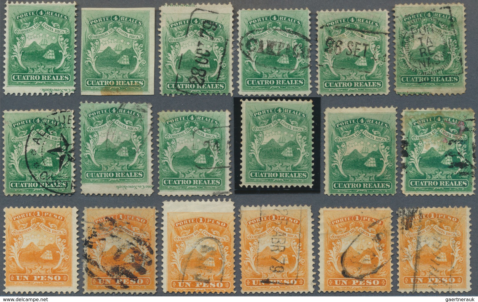 Costa Rica: 1863/1870, The First Issue Specialised Collection Study, From No. 1 Mint And Used Incl. - Costa Rica