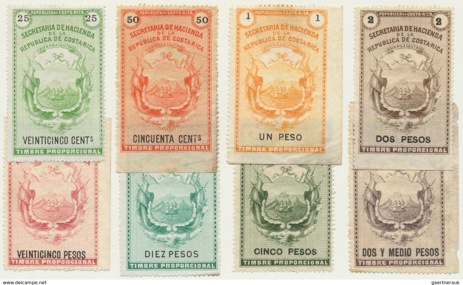 Costa Rica: 1863/1870, The First Issue Specialised Collection Study, from no. 1 mint and used incl.