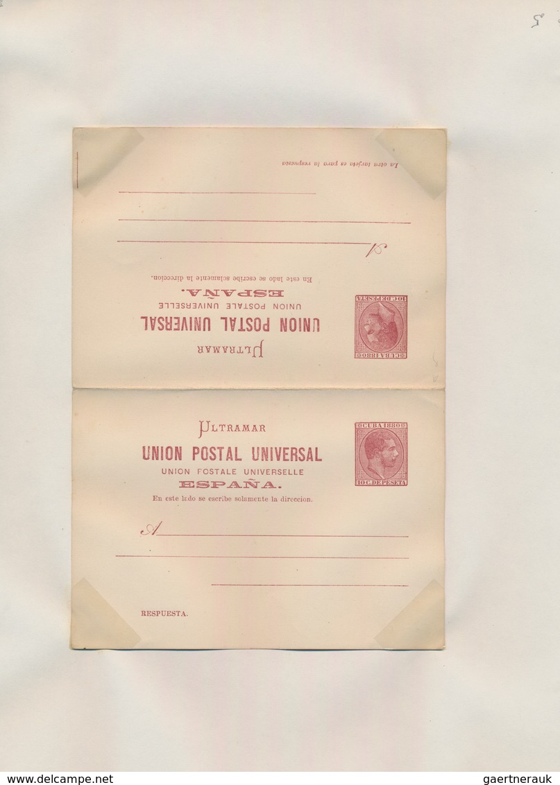 Cuba: 1879/1916 Postal Stationery Collection Of Approx. 140 Unused And Used Postal Stationery Postca - Autres & Non Classés