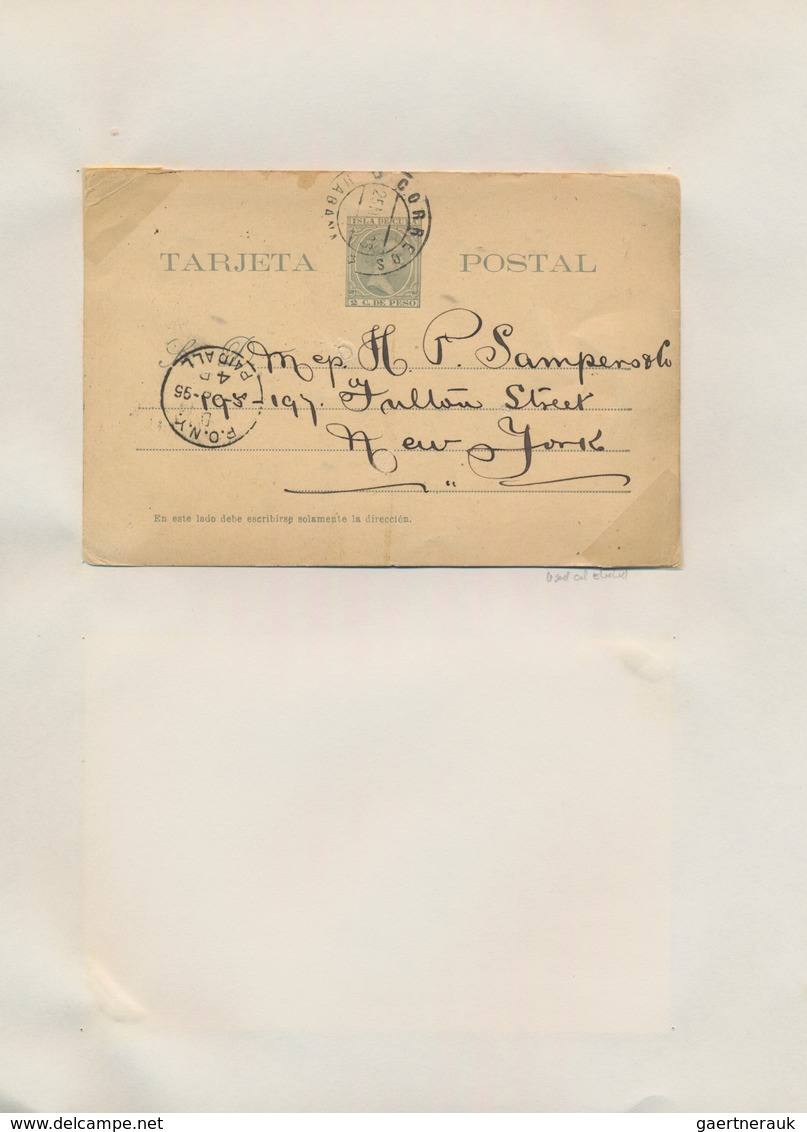 Cuba: 1879/1916 Postal Stationery Collection Of Approx. 140 Unused And Used Postal Stationery Postca - Autres & Non Classés