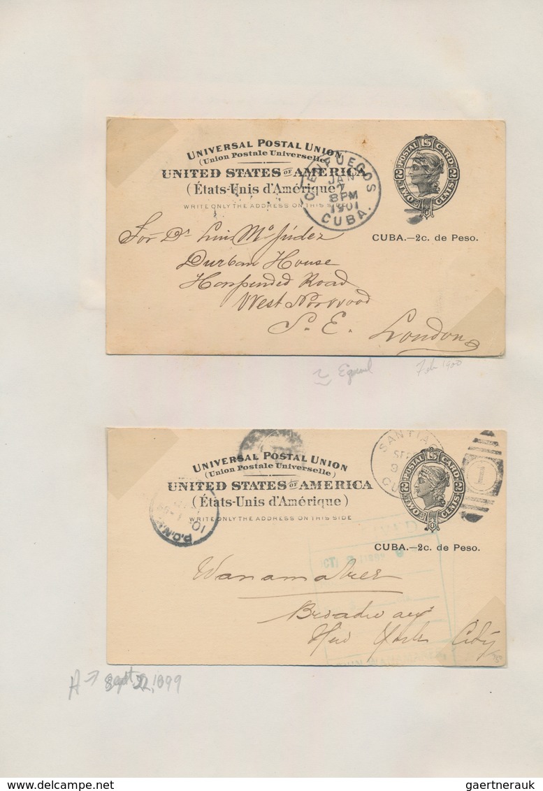 Cuba: 1879/1916 Postal Stationery Collection Of Approx. 140 Unused And Used Postal Stationery Postca - Andere & Zonder Classificatie