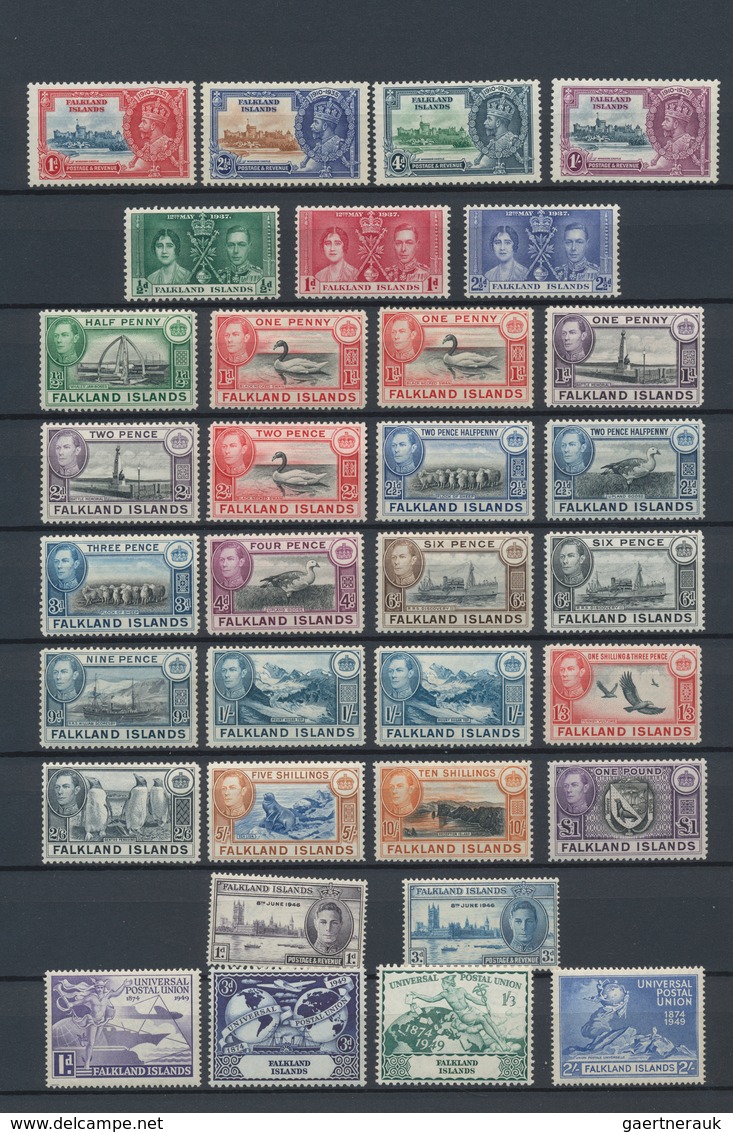 Falklandinseln: 1878/2015, Mint Collection In A Stockbook, Comprising A Nice Section Early Issues Fr - Falklandeilanden