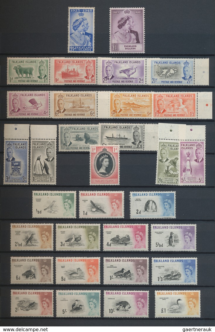 Falklandinseln: 1878/2015, Mint Collection In A Stockbook, Comprising A Nice Section Early Issues Fr - Islas Malvinas