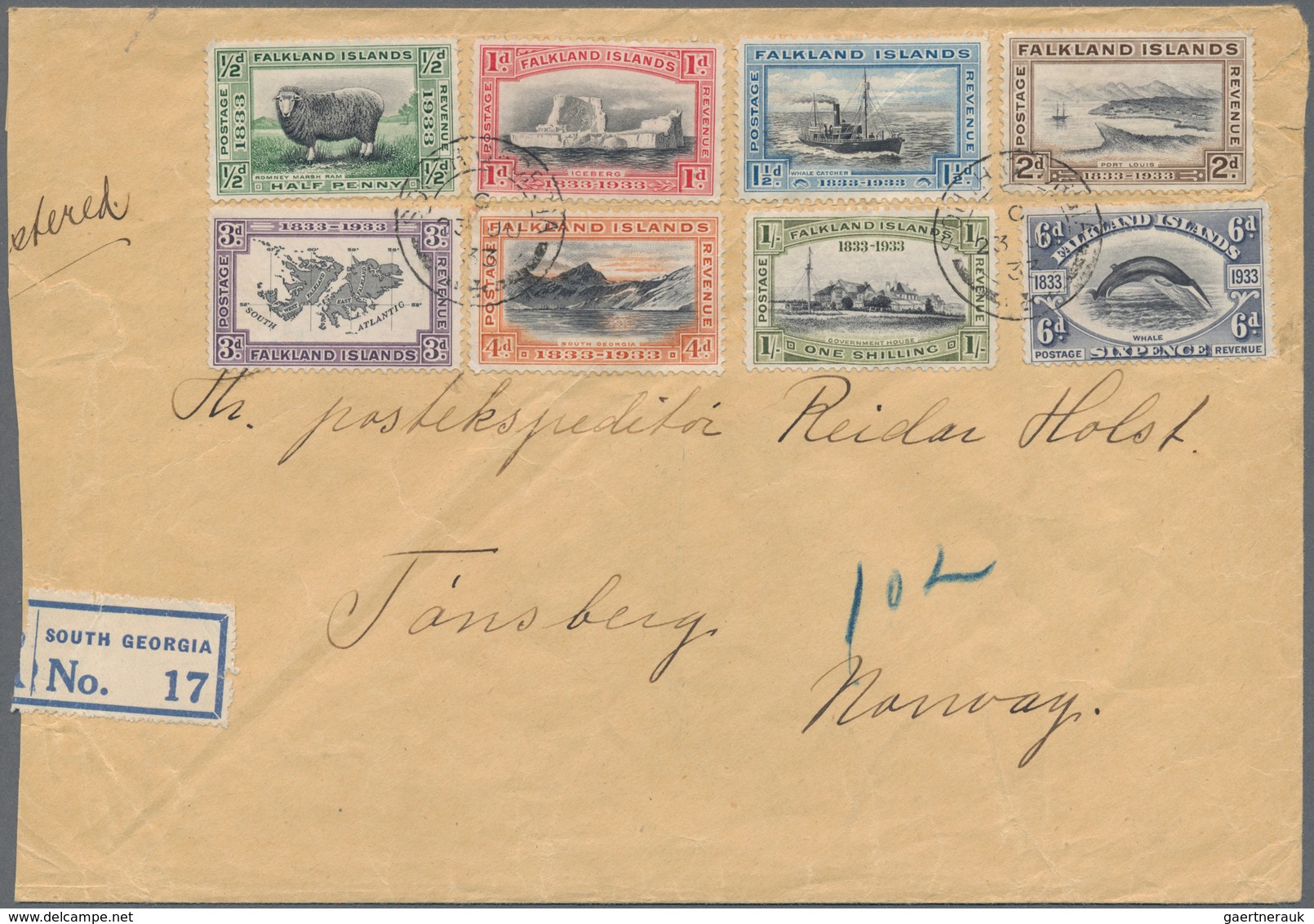 Falklandinseln: 1933/2002, Falklands/Dependencies, Collection Of Apprx. 130 Covers/cards With Attrac - Falkland