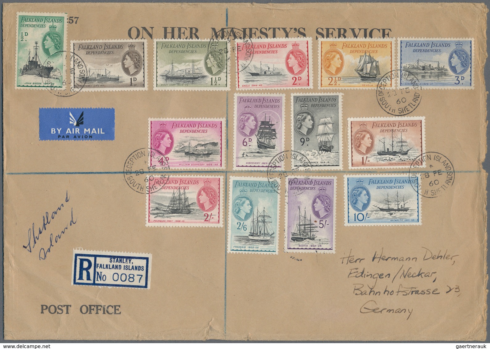 Falklandinseln: 1933/2002, Falklands/Dependencies, Collection Of Apprx. 130 Covers/cards With Attrac - Islas Malvinas