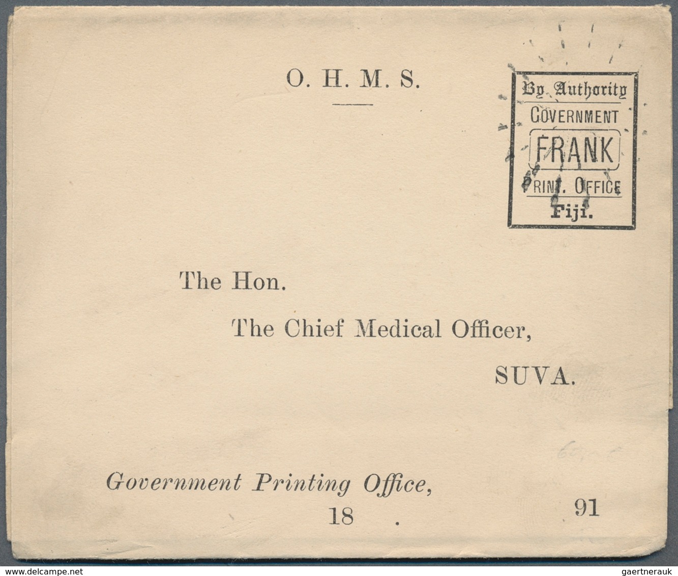 Fiji-Inseln: 1890/1955 (ca.), Cards (7), Inbound (3) 1912 From Switzerland And UK, Airmails KGVI/QEI - Fiji (...-1970)