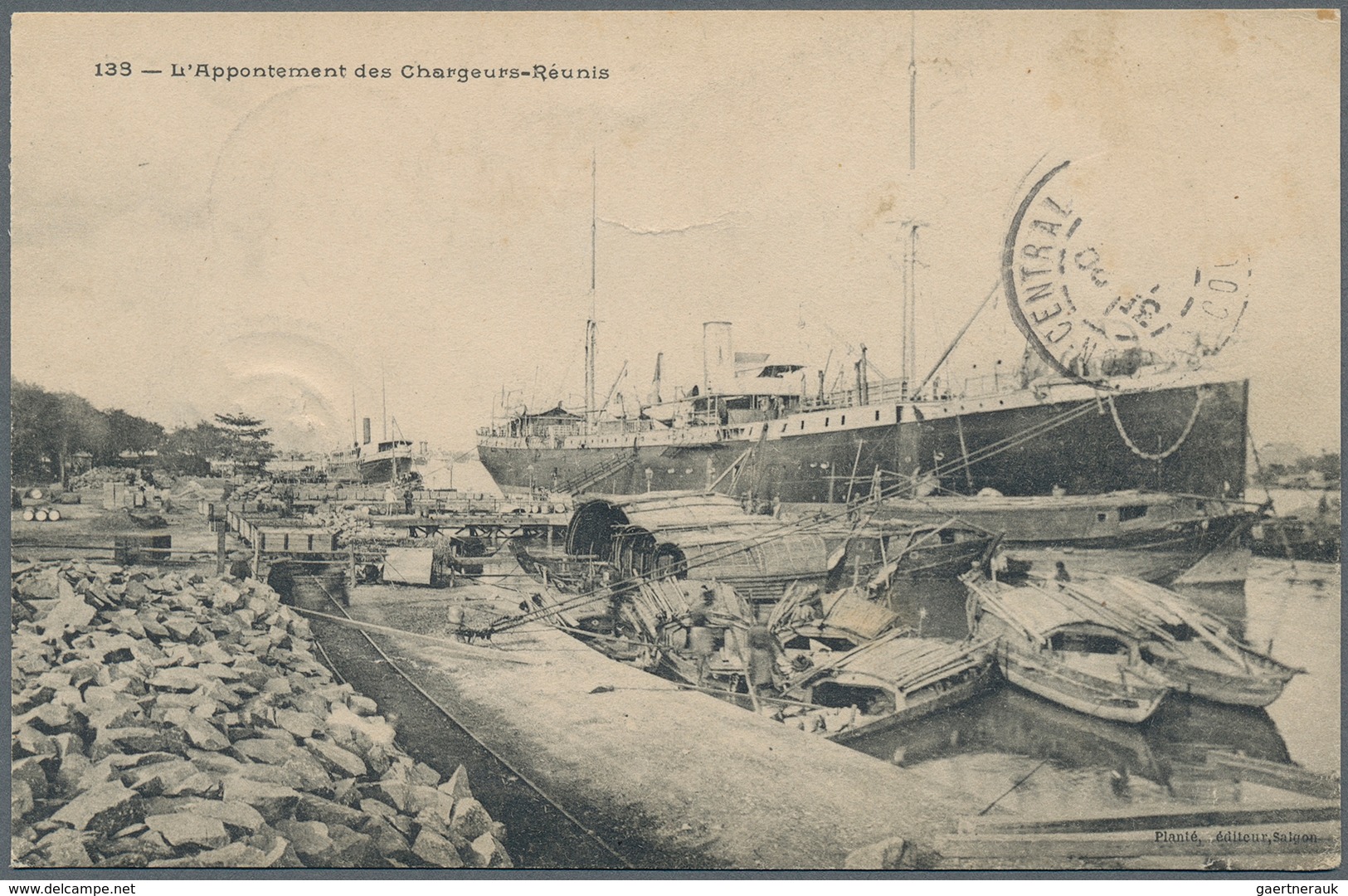 Französisch-Indochina: 1904/1906, Assortment Of 54 Different Ppc, Depicting Street Scenes, Local Mar - Lettres & Documents