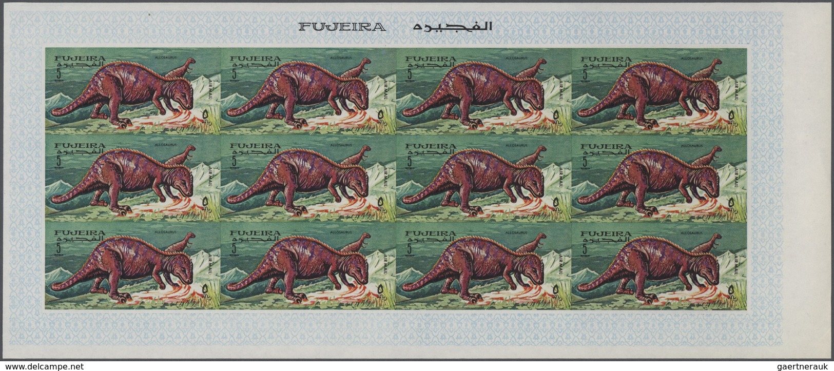 Fudschaira / Fujeira: 1965/1972 (ca.), Duplicated Accumulation In Large Box With Mostly IMPERFORATE - Fujeira