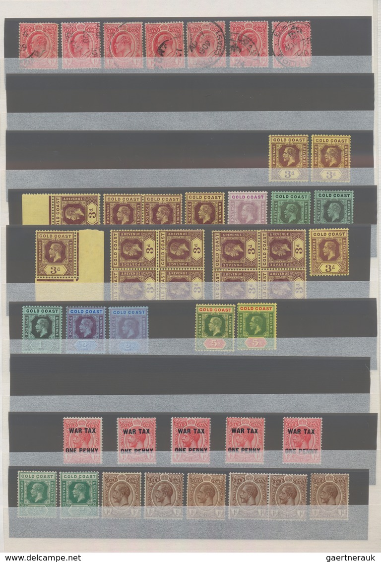 Goldküste: 1880/1950 (ca.), Comprehensive Mint And Used Accumulation In A Stockbook With Plenty Of M - Côte D'Or (...-1957)