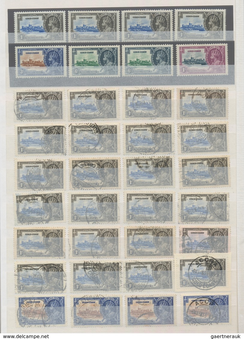 Goldküste: 1880/1950 (ca.), Comprehensive Mint And Used Accumulation In A Stockbook With Plenty Of M - Côte D'Or (...-1957)