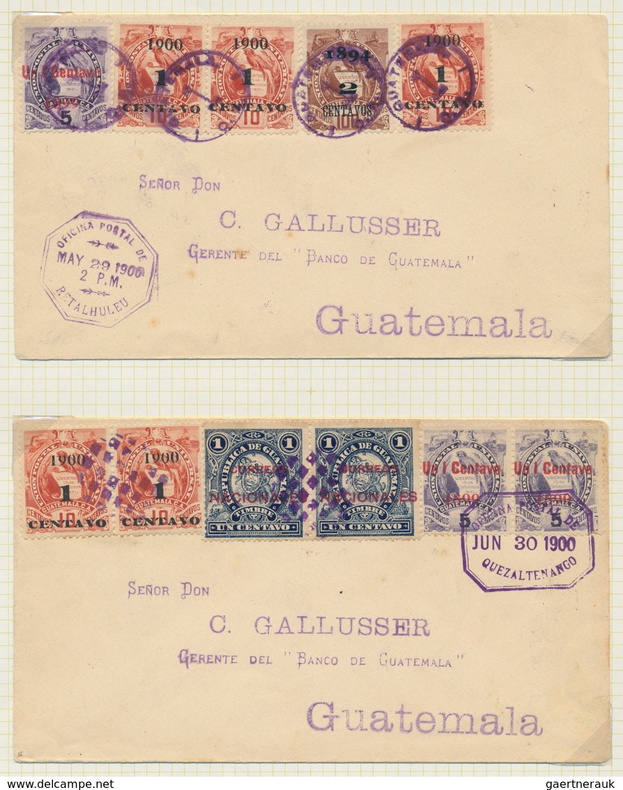 Guatemala: 1871-1930, Comprehensive Collection in two large boxes, Albums, stockcards and neatly mou