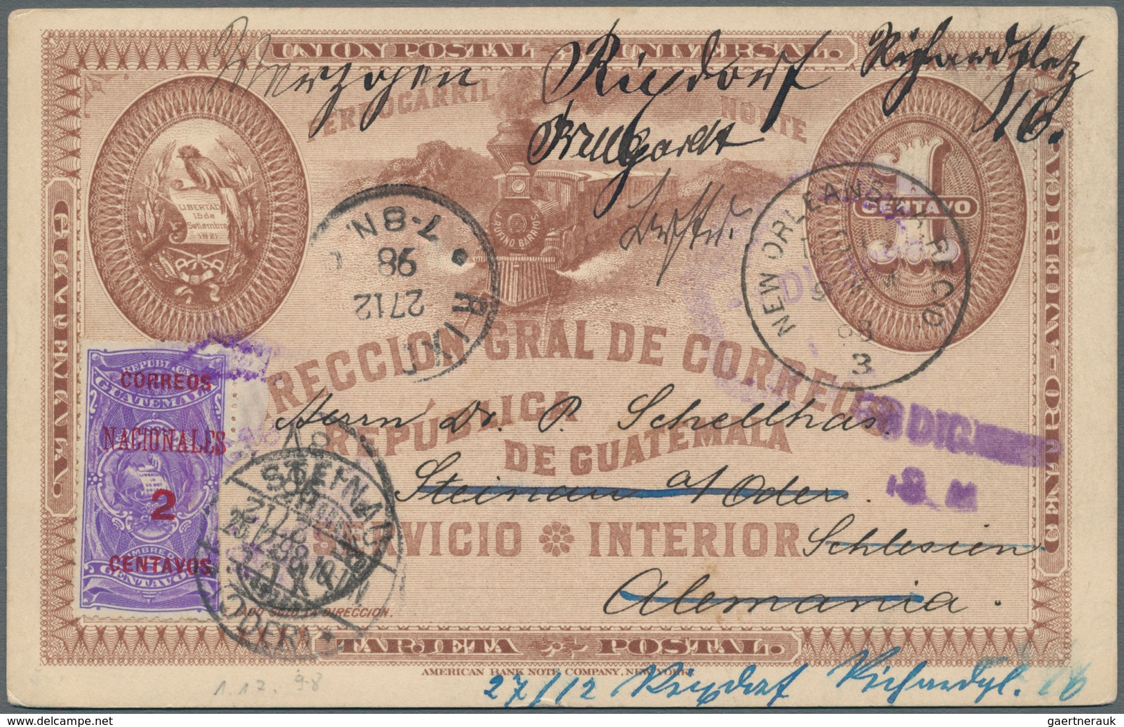 Guatemala: 1871-1930, Comprehensive Collection in two large boxes, Albums, stockcards and neatly mou