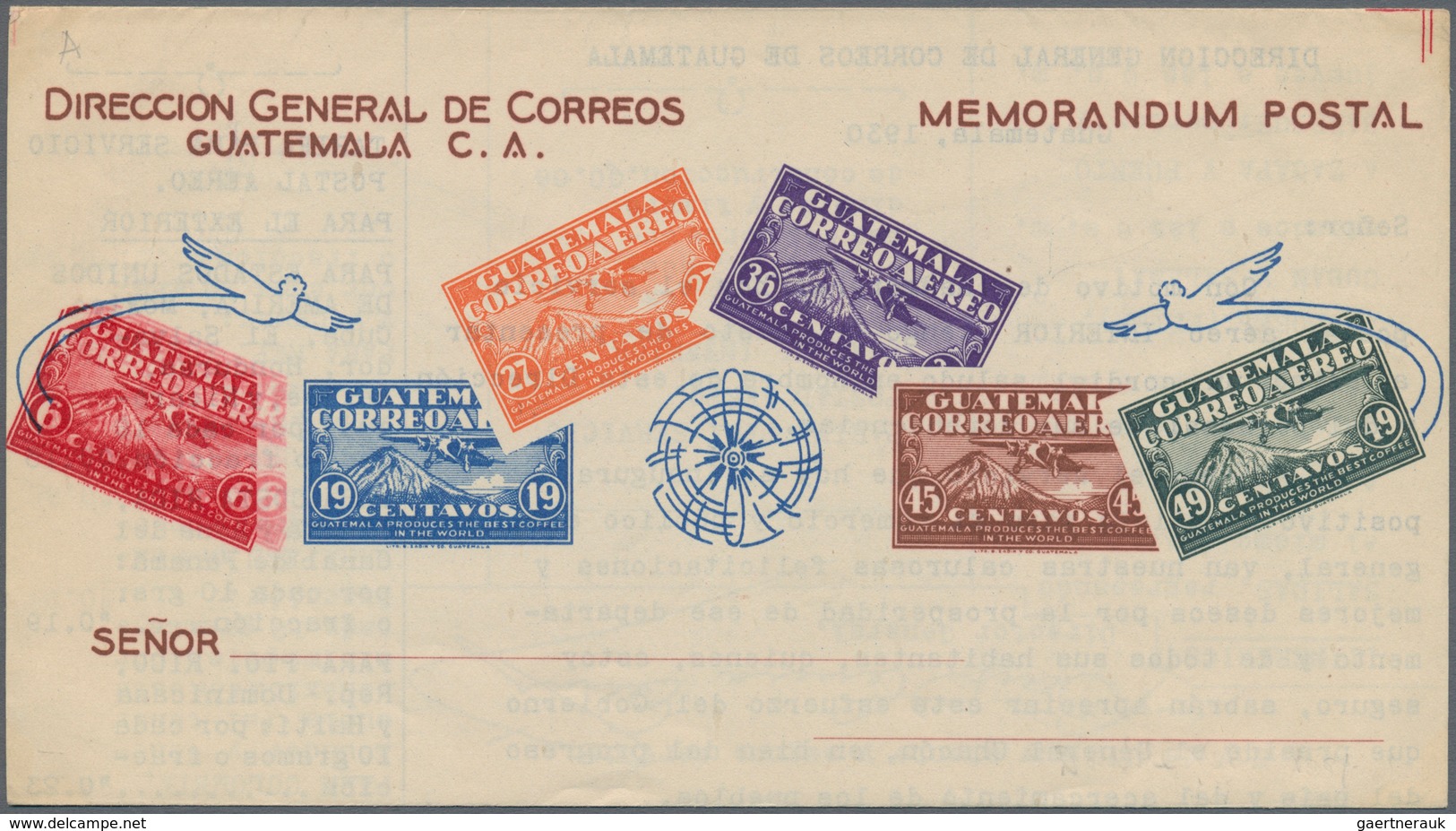 Guatemala - Ganzsachen: 1930/1985 (ca.) Accumulation Of Ca. 330 Unused/used/CTO Airletters And Aerog - Guatemala