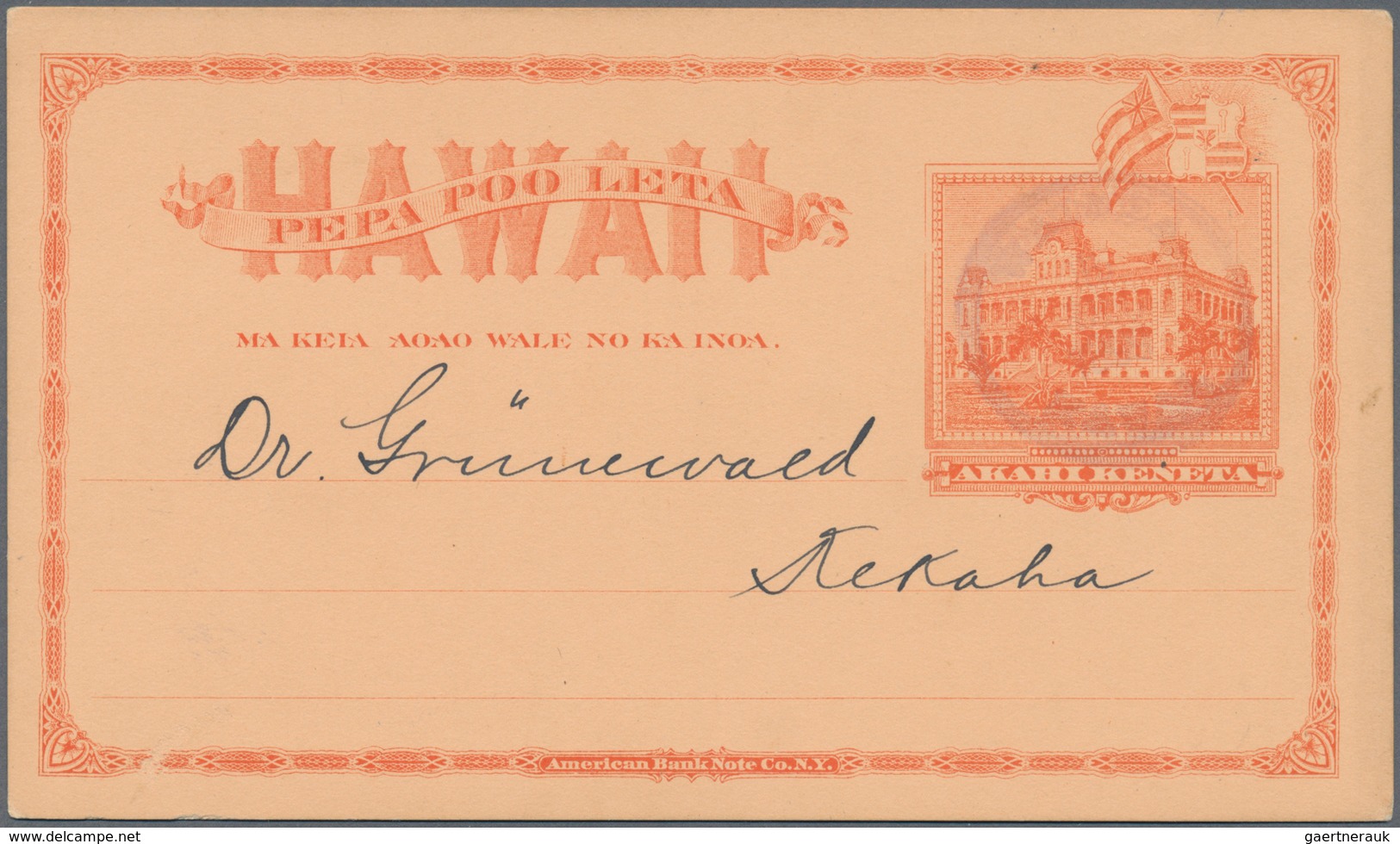 Hawaii - Ganzsachen: 1882/97 Ca. 30 Unused And Used Postal Stationery Cards, Incl. With Overprint "P - Hawaii