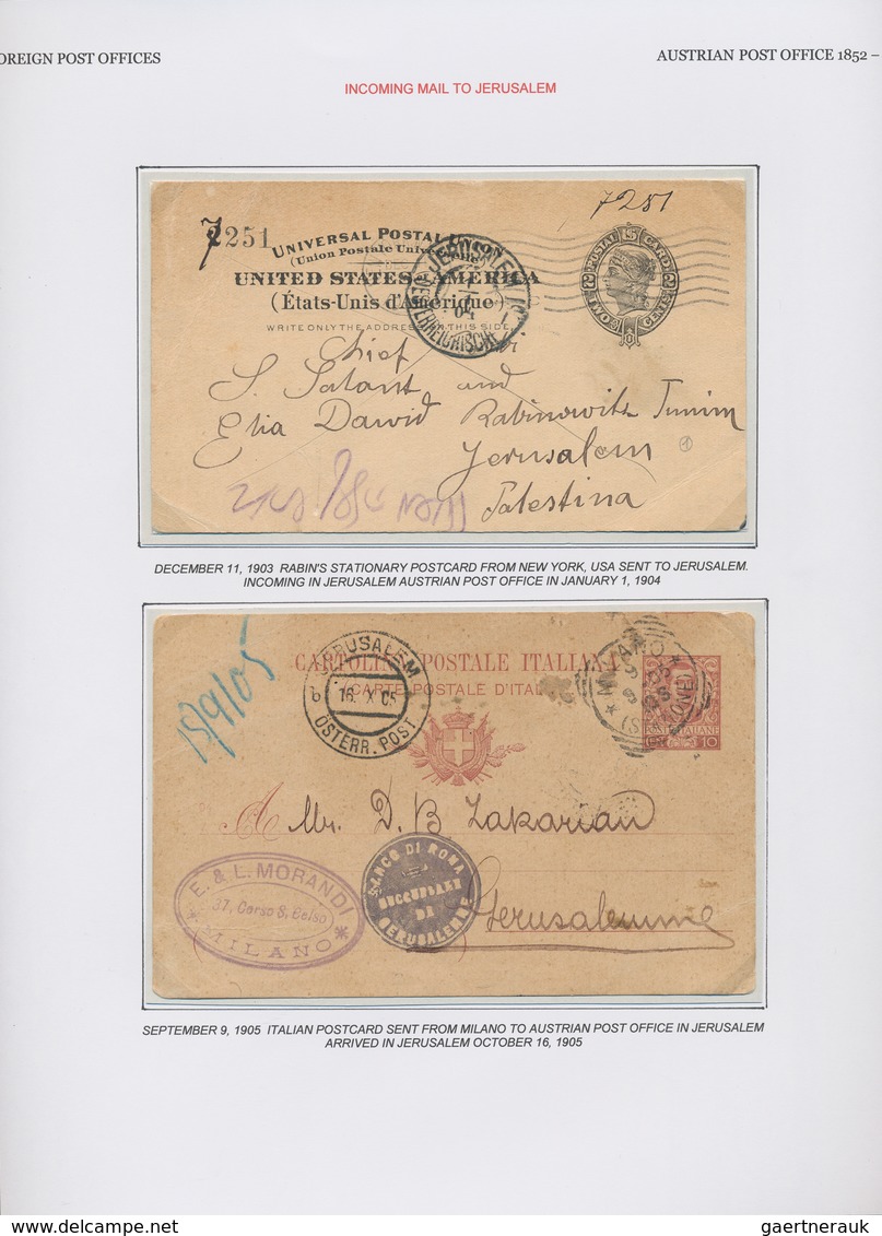 Holyland: 1655-1917, "JERUSALEM OF GOLD" Exhibition Collection on 128 leaves starting with Francisca