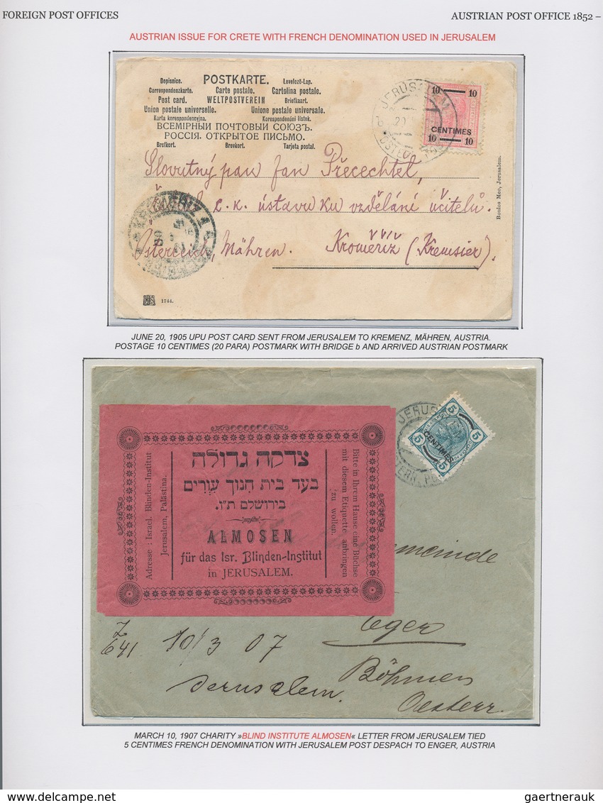 Holyland: 1655-1917, "JERUSALEM OF GOLD" Exhibition Collection on 128 leaves starting with Francisca