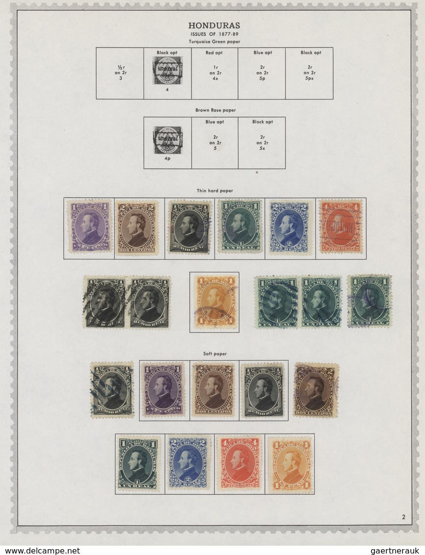 Honduras: 1866/1972: Very Useful Collection Of Hundreds Of Mint And Used Stamps Housed In An Album, - Honduras