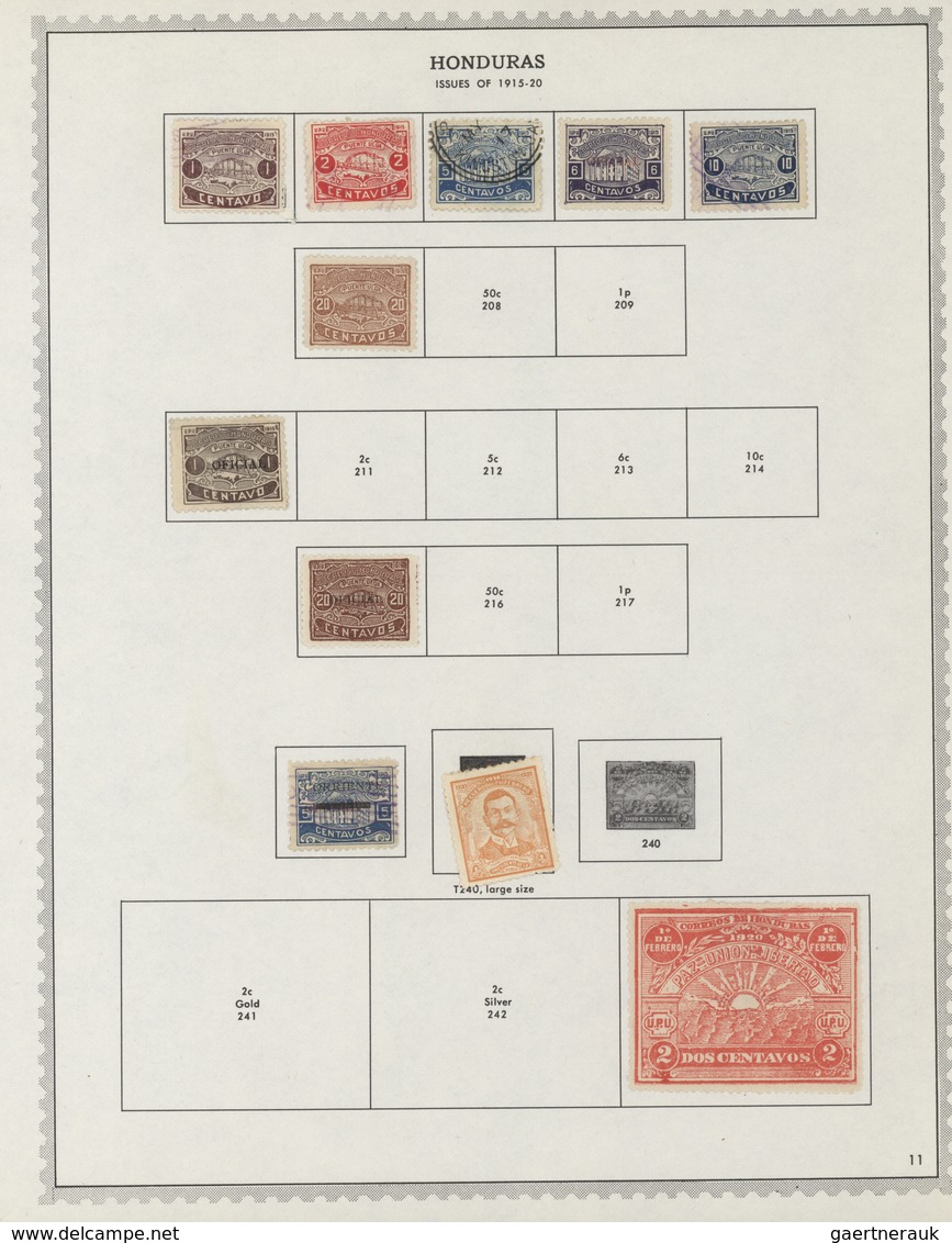 Honduras: 1866/1972: Very Useful Collection Of Hundreds Of Mint And Used Stamps Housed In An Album, - Honduras