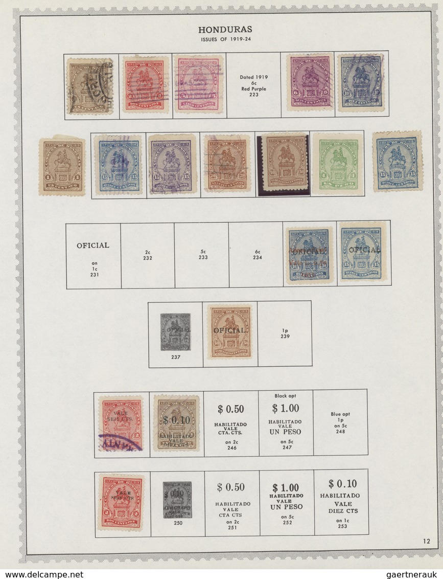 Honduras: 1866/1972: Very Useful Collection Of Hundreds Of Mint And Used Stamps Housed In An Album, - Honduras