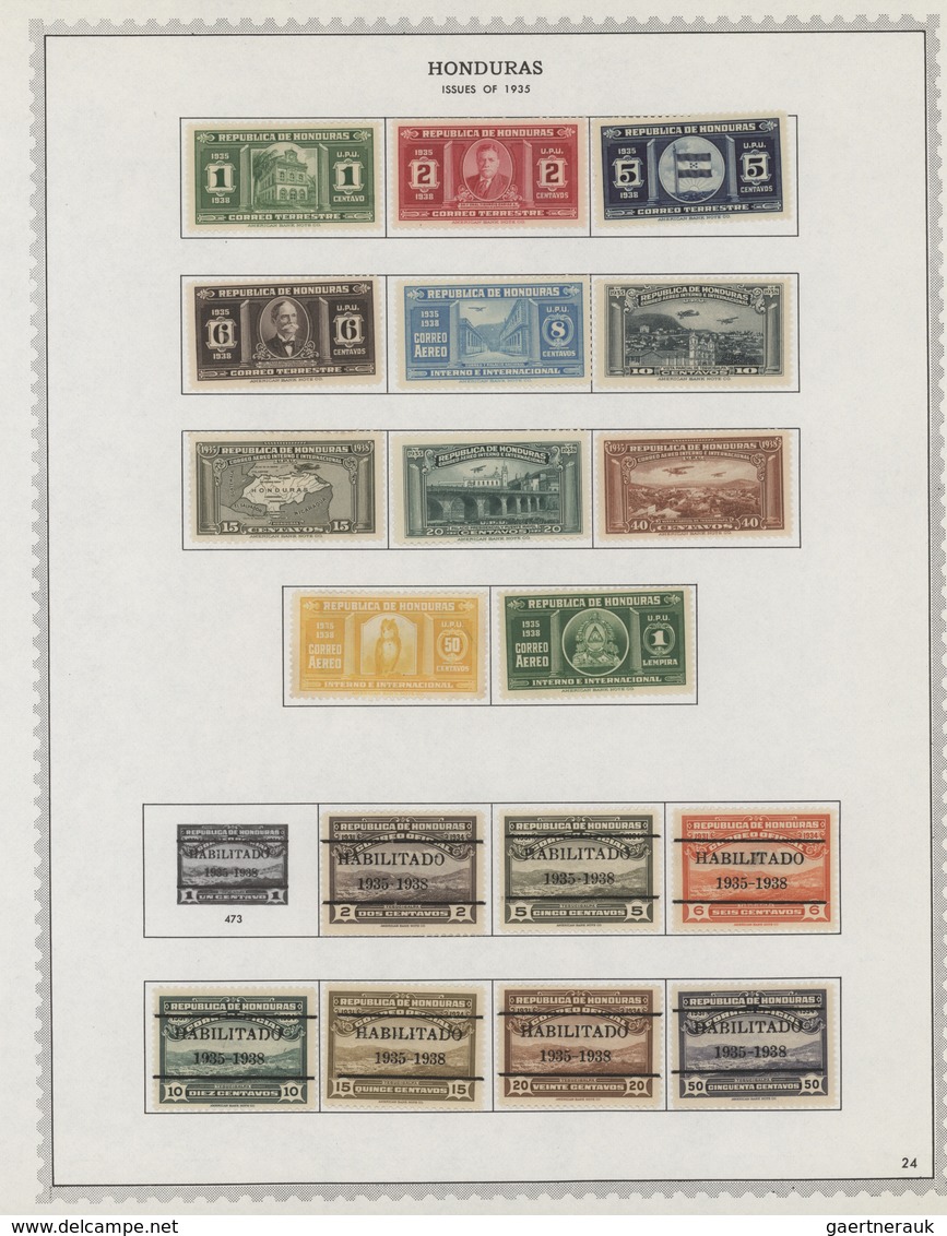 Honduras: 1866/1972: Very useful collection of hundreds of mint and used stamps housed in an album,