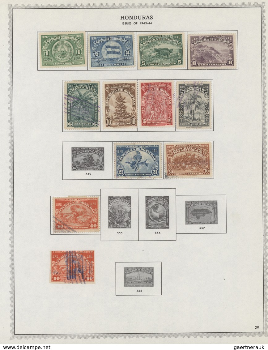 Honduras: 1866/1972: Very useful collection of hundreds of mint and used stamps housed in an album,