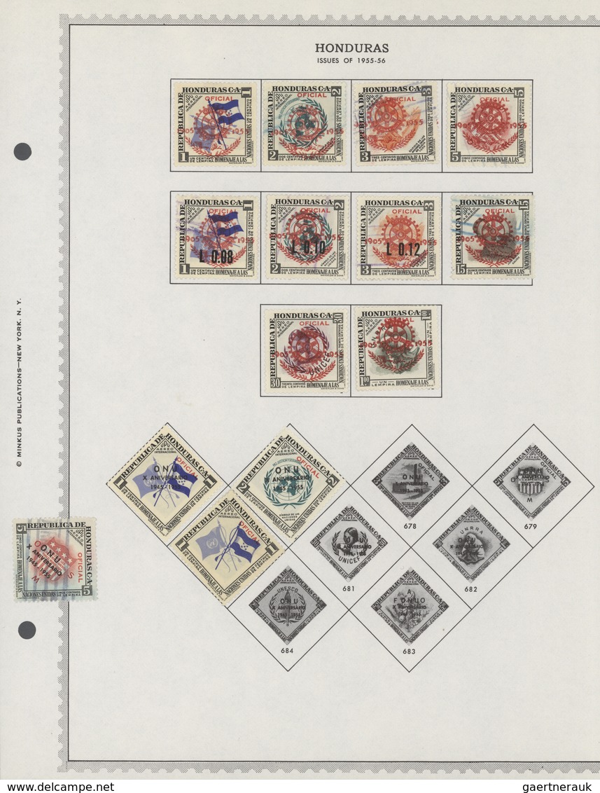 Honduras: 1866/1972: Very useful collection of hundreds of mint and used stamps housed in an album,