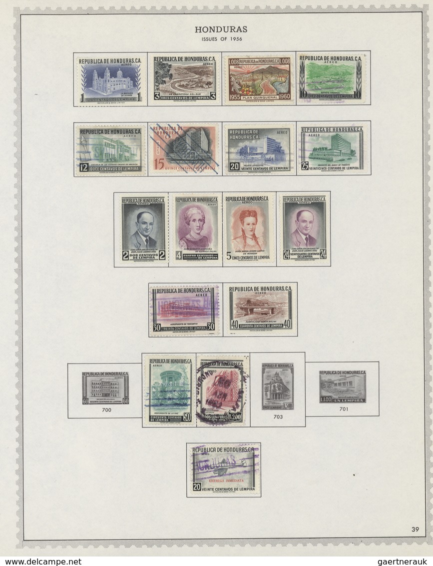 Honduras: 1866/1972: Very useful collection of hundreds of mint and used stamps housed in an album,