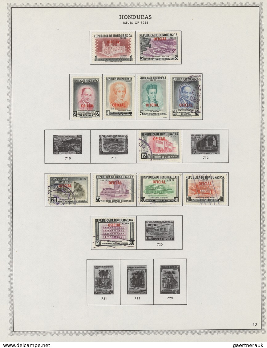 Honduras: 1866/1972: Very useful collection of hundreds of mint and used stamps housed in an album,