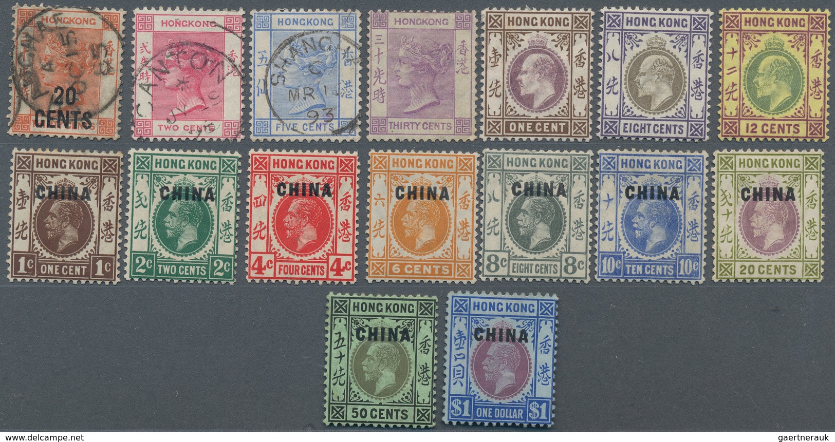 Hongkong: 1862/1931, Mint And Used Collection In A Leuchtturm Stock Book (Michel Cat. Ca.5000-.) . - Other & Unclassified