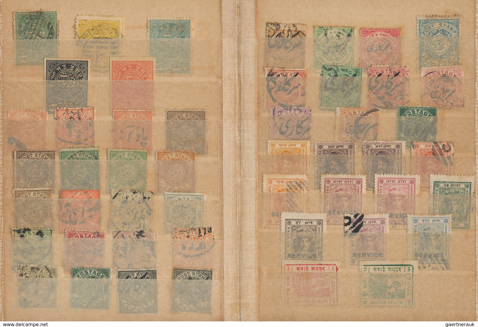 Indien: 1854/1949, Accumulation On Old Blanc Pages And In A Small Stockbook With Only Old Material F - 1854 Britische Indien-Kompanie