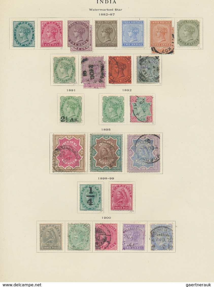 Indien: 1854/1956, Mint And Used Collection In A Scott Album, From Some Classic Issues, QV-KGV High - 1854 Britse Indische Compagnie