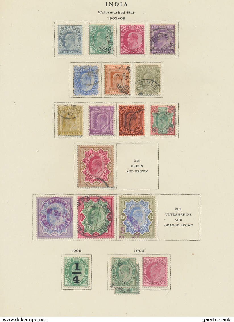 Indien: 1854/1956, Mint And Used Collection In A Scott Album, From Some Classic Issues, QV-KGV High - 1854 East India Company Administration