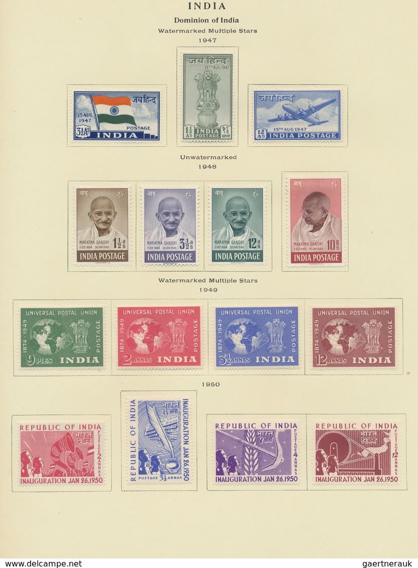 Indien: 1854/1956, Mint And Used Collection In A Scott Album, From Some Classic Issues, QV-KGV High - 1854 East India Company Administration