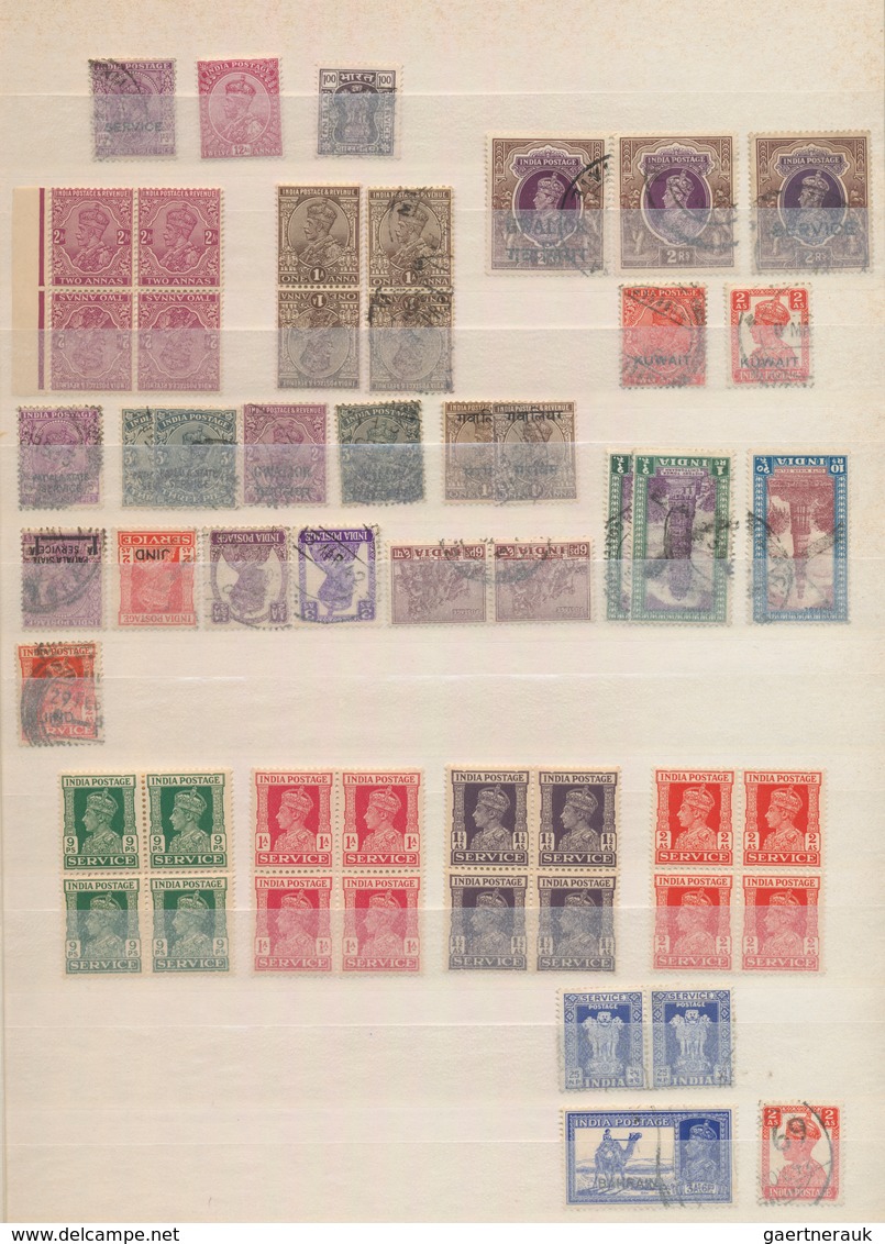 Indien: 1854/1960 (ca.), Comprehensive Accumulation In Two Stockbooks, Comprising A Vast Range Of Va - 1854 Britische Indien-Kompanie