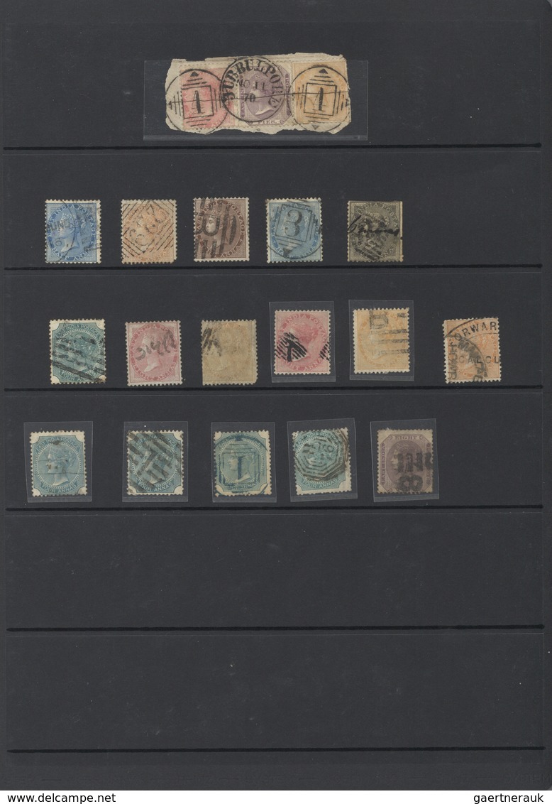 Indien: 1854-1970's Ca.: Collection And Assortment Of Some Hundred Stamps, Used Mostly, And Several - 1854 Compagnie Des Indes