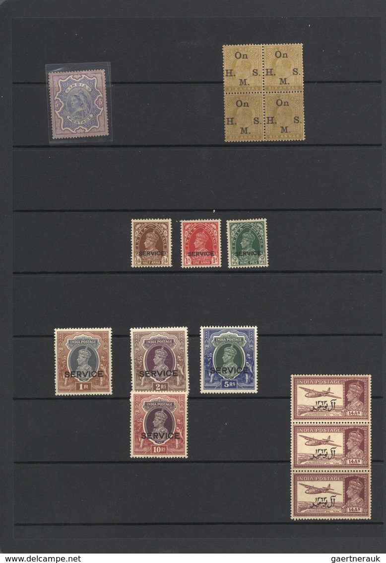Indien: 1854-1970's Ca.: Collection And Assortment Of Some Hundred Stamps, Used Mostly, And Several - 1854 Britse Indische Compagnie