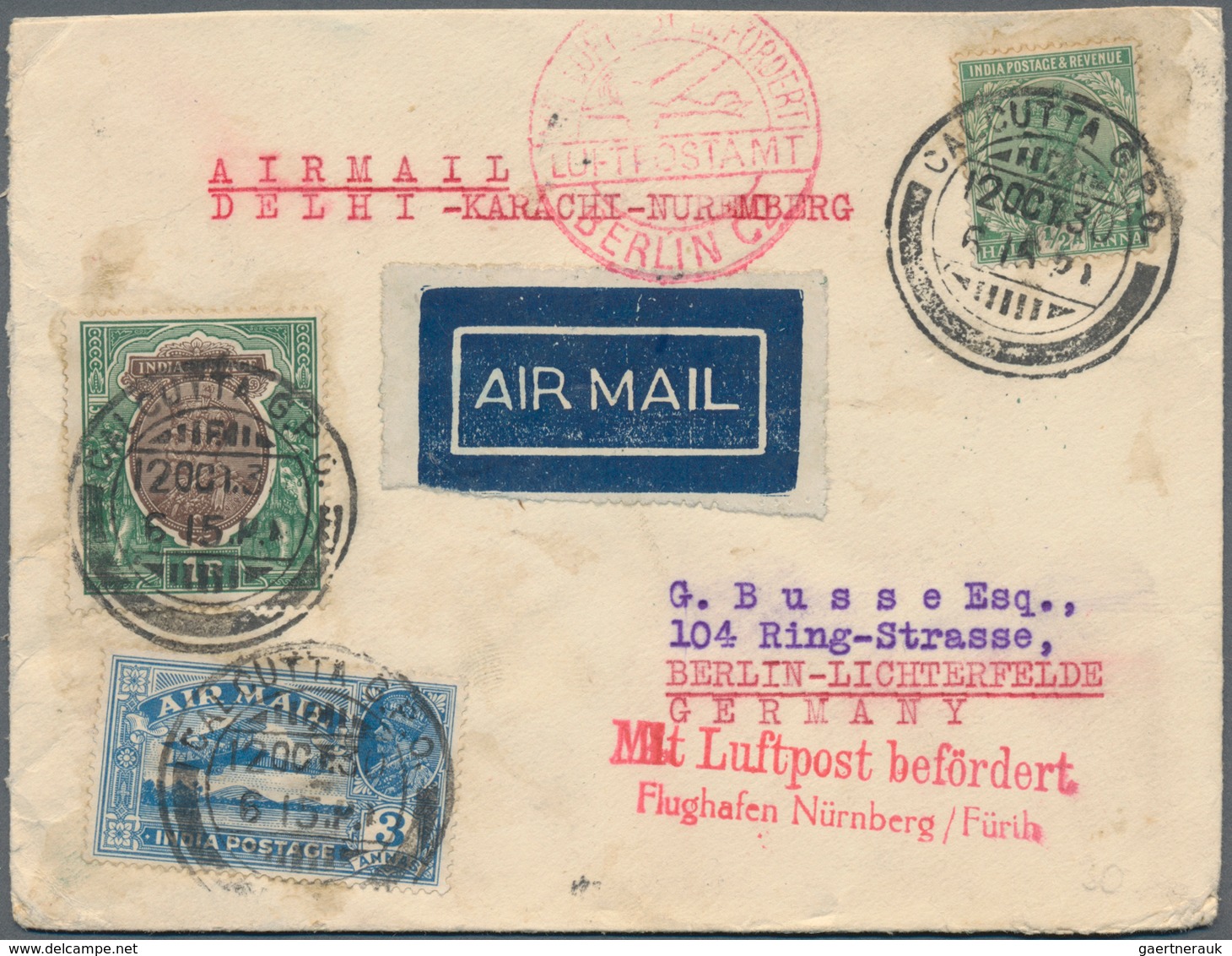 Indien: 1880's-1950's: About 300 Covers, Postcards And Postal Stationery Items, From British India, - 1854 East India Company Administration