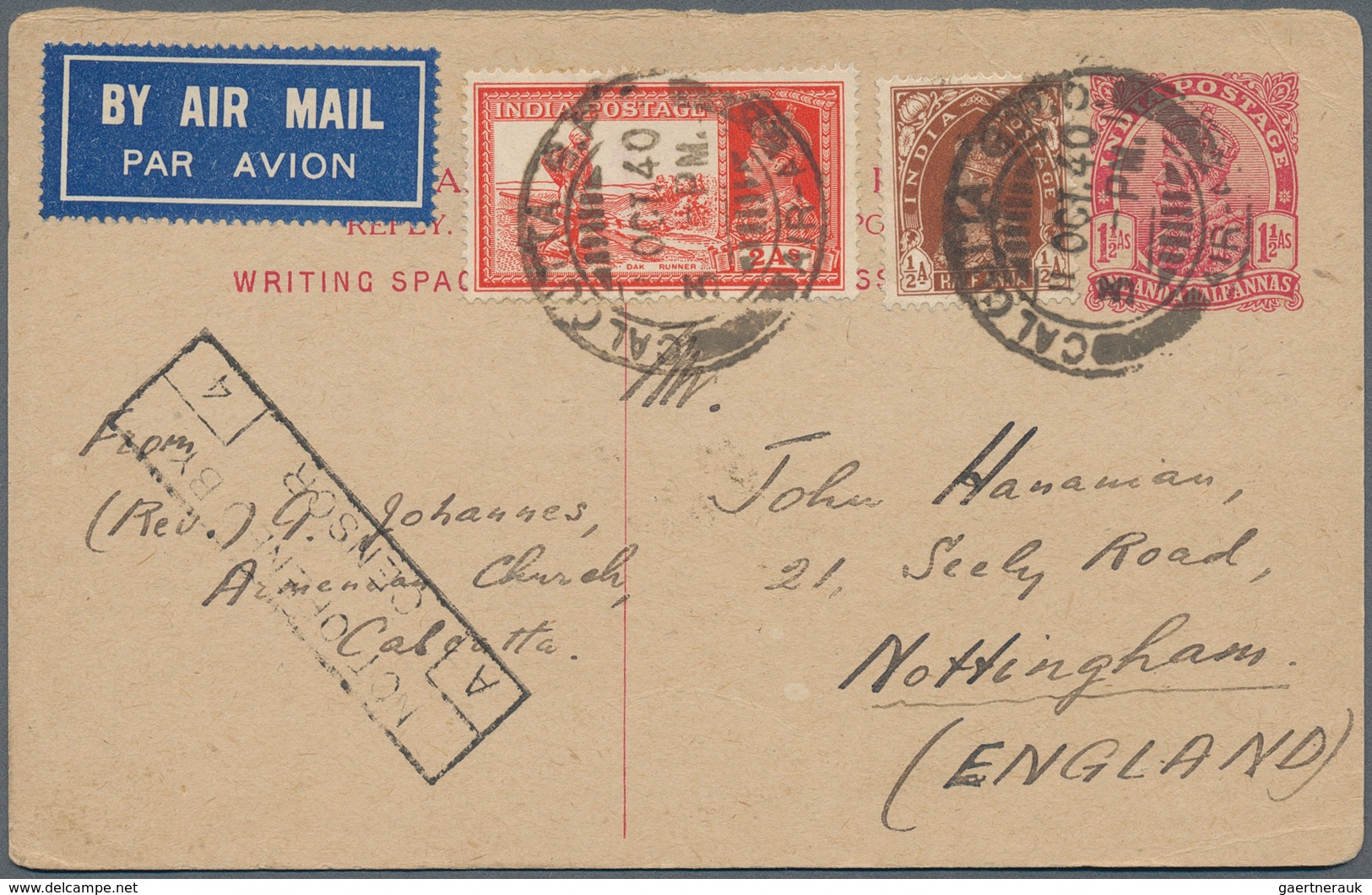 Indien: 1902-1940, About 50 Covers From India, Almost All Sent To Persia, Including Registered Mail, - 1854 Britische Indien-Kompanie