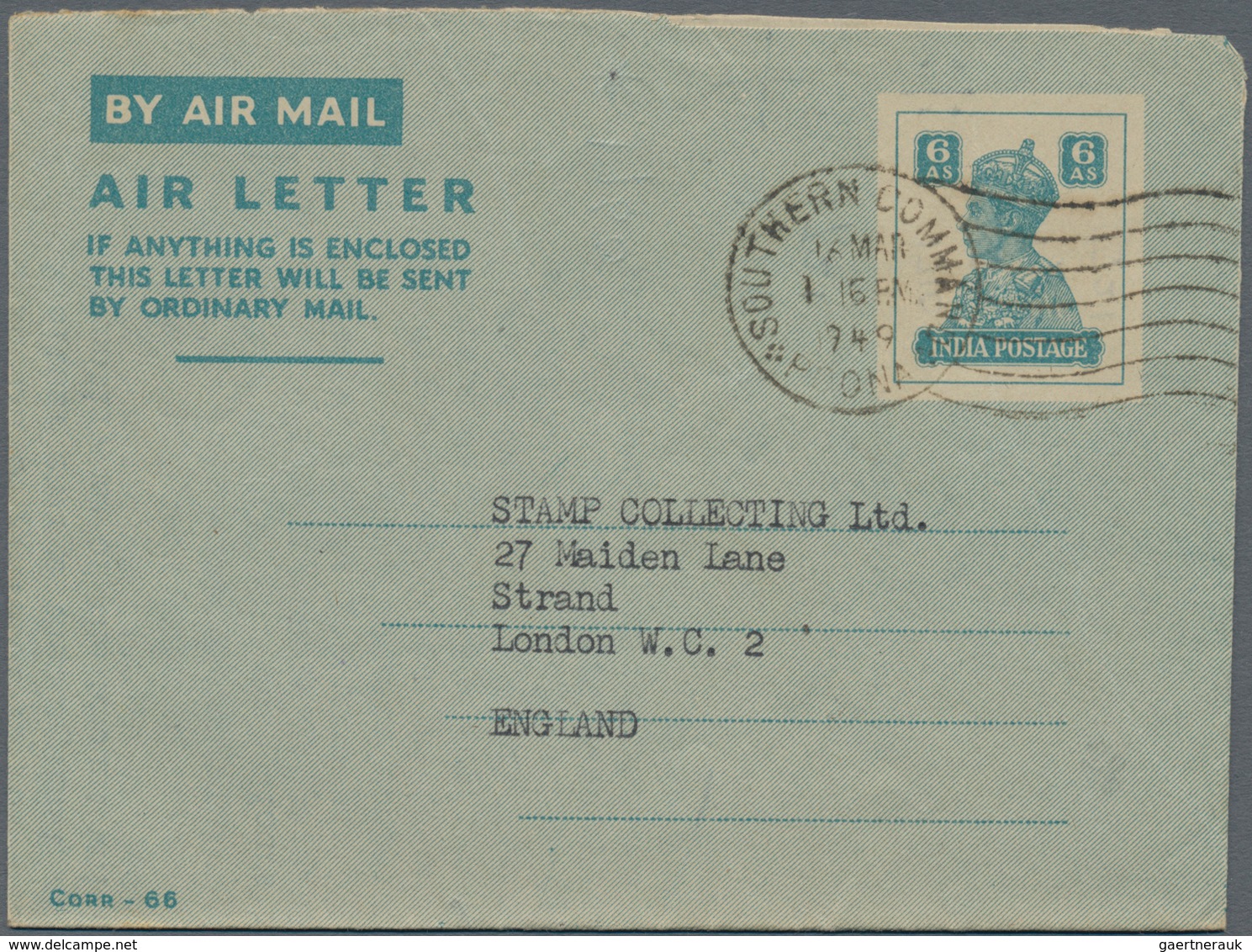 Indien - Ganzsachen: 1948/90 (ca.) AEROGRAMMES Accumulation Of Ca. 577 Airletters Mostly Unused Or C - Non Classés