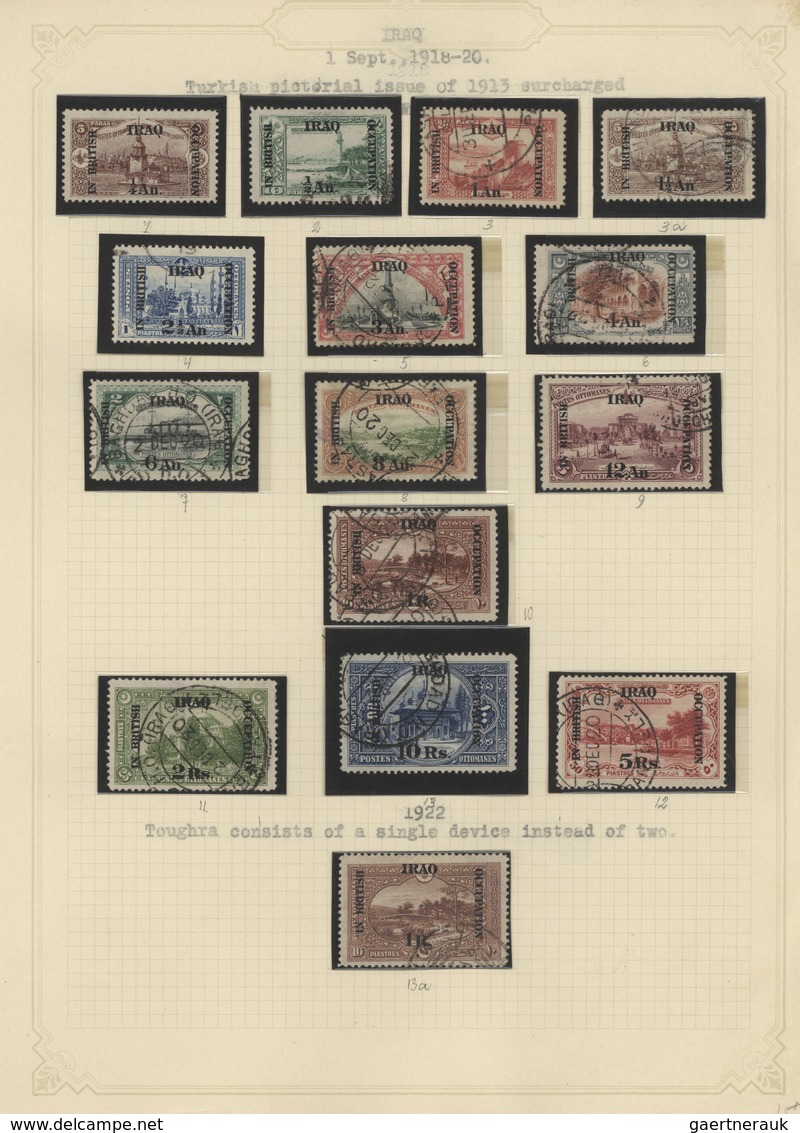 Irak: 1918/1960, Mint And Used Collection On Album Pages From 1st Issue, Also Some Plate Blocks/marg - Irak