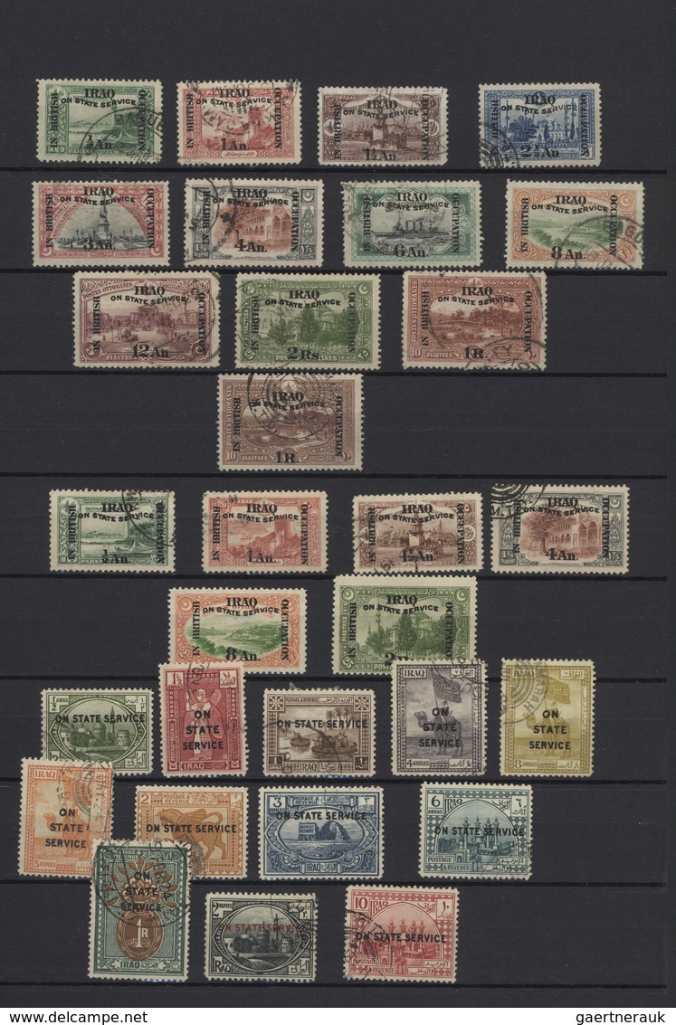 Irak - Dienstmarken: 1920/1948, Mint And Used Collection On Stockpages, Comprising E.g. 1921-1923 Wm - Irak