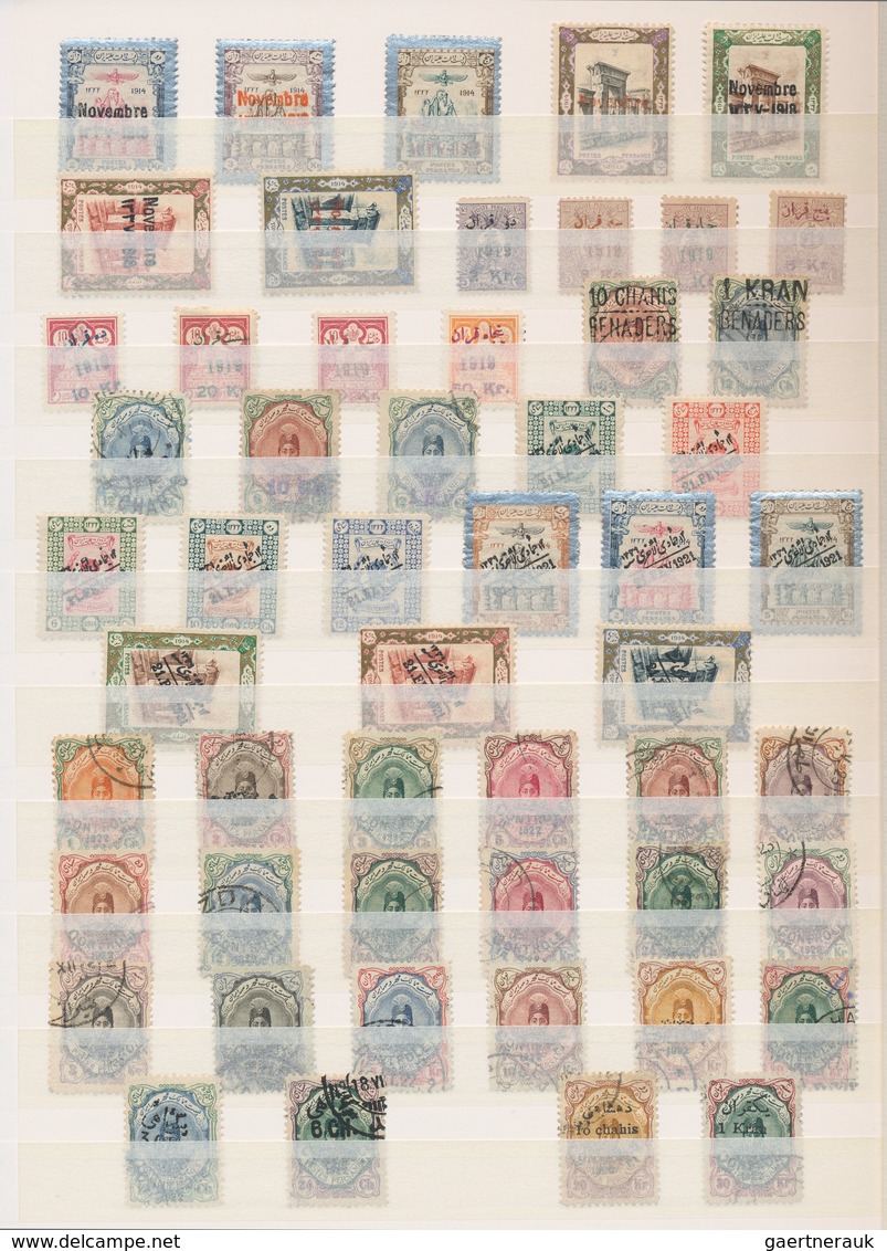 Iran: 1876/1950, Substantial Collection In A Stockbook With Many Complete Sets Beginning With The Sh - Irán