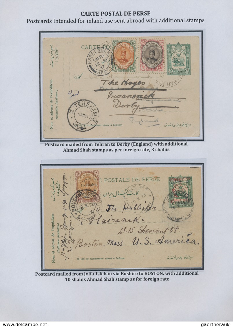 Iran: 1878-1925, "PERSIAN POSTAL STATIONERY IN THE QAJAR PERIOD" Exhibition Collection on 128 pages