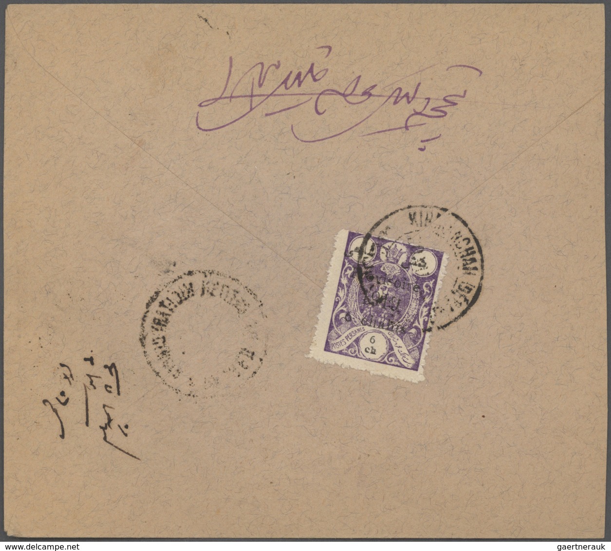 Iran: 1914-18 Ca., 8 Covers Franked With Overprinted Issues, Censors WW I, Some Different, Fine Grou - Iran