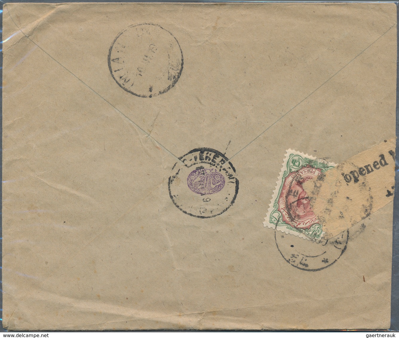 Iran: 1914-20, 16 Covers With Censor Marks And Labels, Showing Cancellations Of Hamadan, Lahidjan, R - Irán