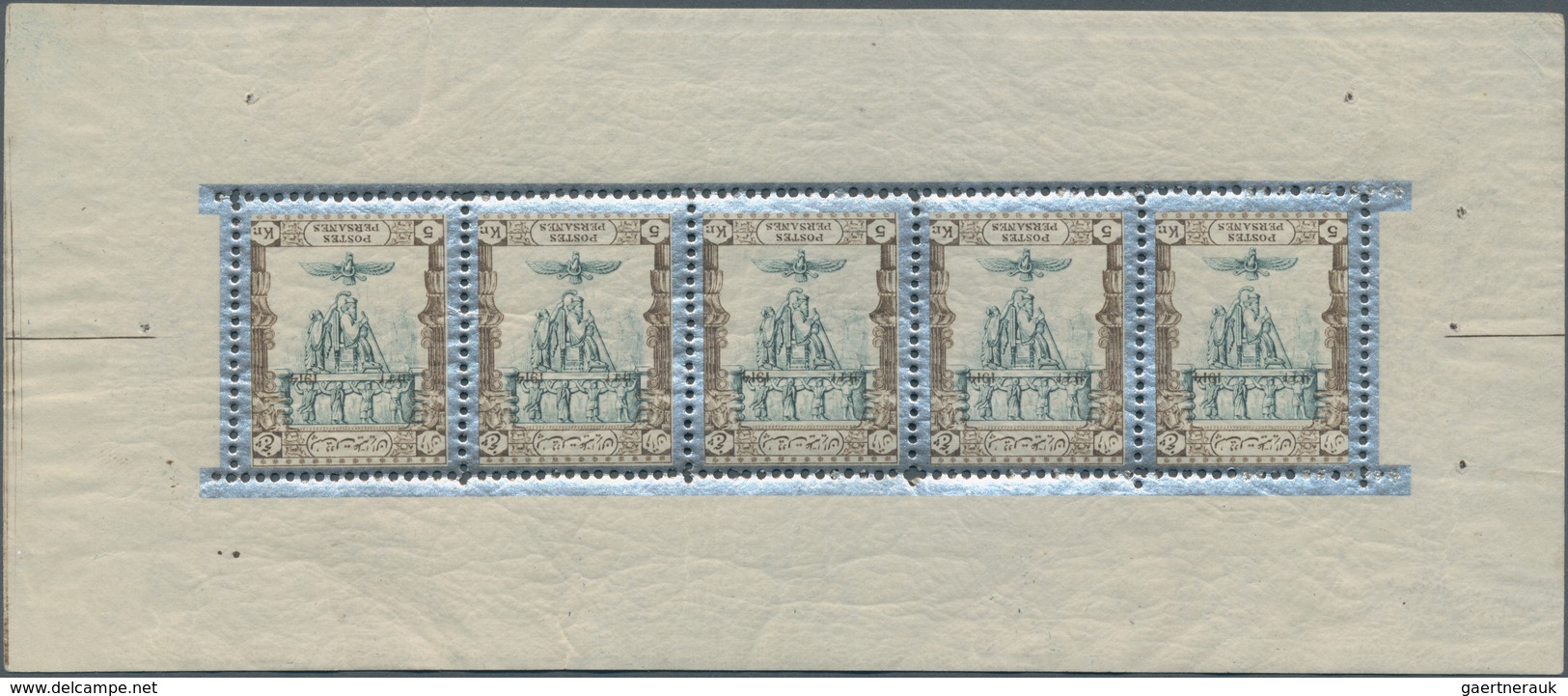 Iran: 1915, KING DARIUS & IMPERIAL CROWN : Collection Of Mint Stamps Including Three Miniature Sheet - Iran