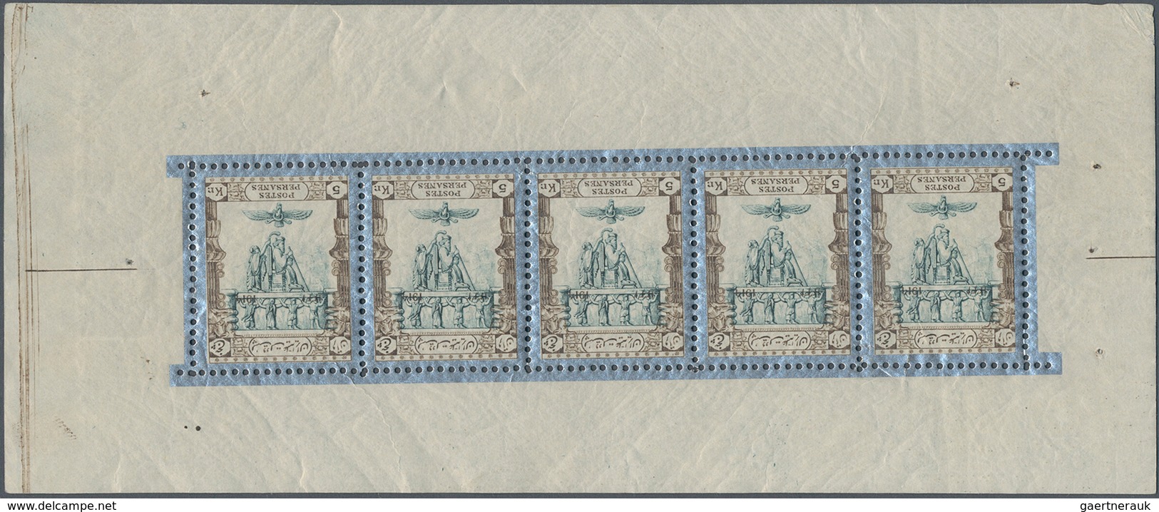 Iran: 1915, KING DARIUS, IMPERIAL CROWN & RUINS OF PERSEPOLIS : Collection Of Mint Stamps Including - Irán