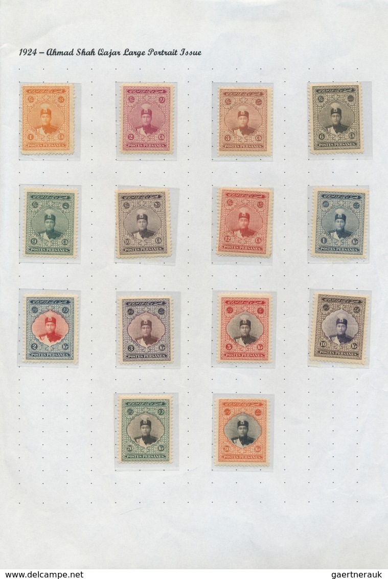 Iran: 1917/44 (ca.), massive specialized collection mounted on pages inc. inverted ovpts., many cove