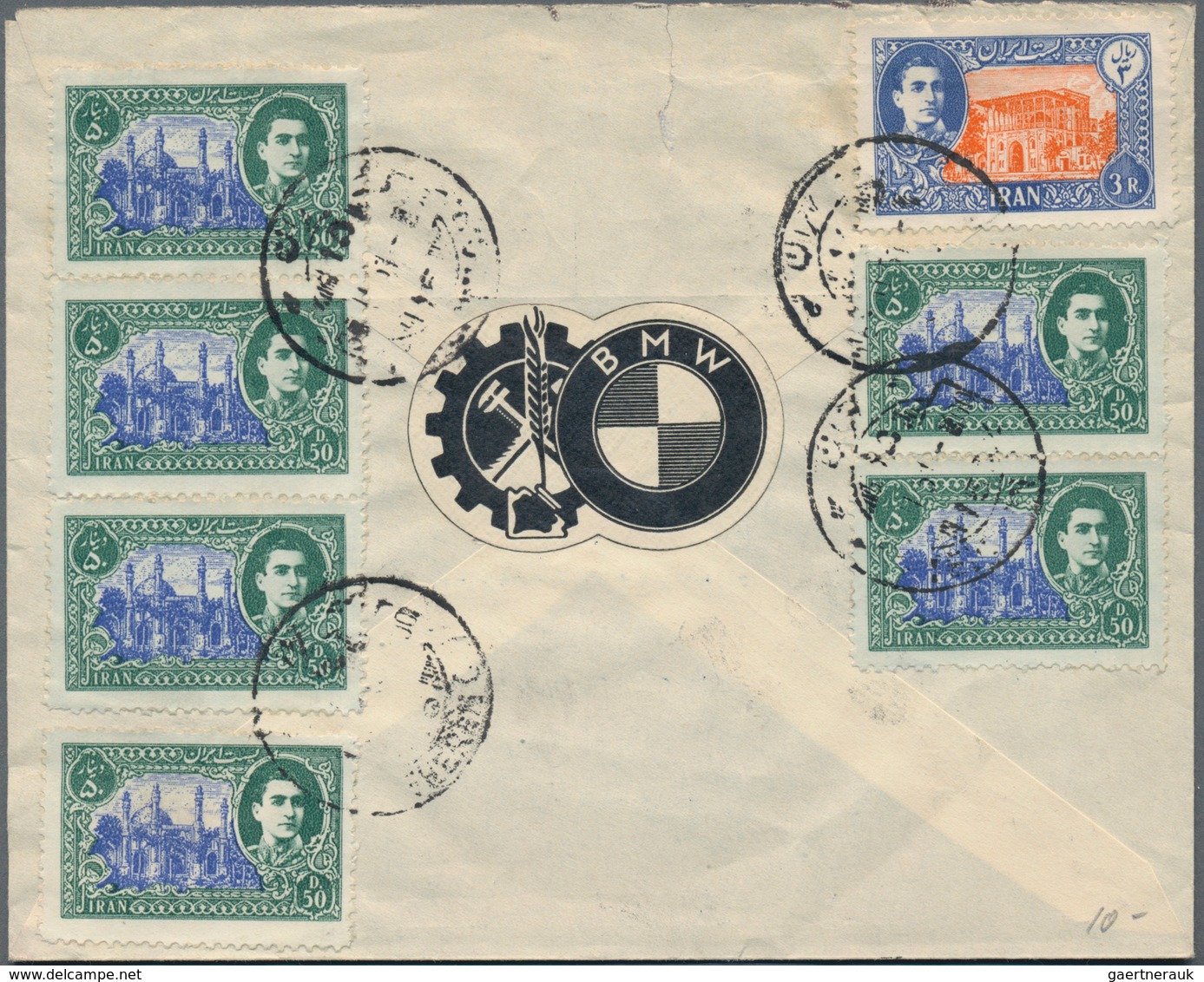 Iran: 1930-75, 24 Covers & Cards With Attractive Frankings, Many Air Mails, Fine Group - Irán